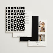 "Modern Monogram" - Wedding Invitations in Latte by Jackie Crawford - Back of Card Options