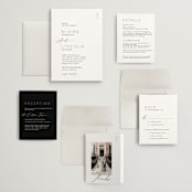 "Paire" - Wedding Invitations in Tuxedo by Kate Ahn - Invitation Suite