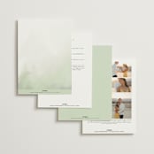"Hillside" - Wedding Invitations in Moss by Hannah Williams - Back of Card Options