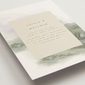 "Hillside" - Wedding Invitations in Moss by Hannah Williams - Detail