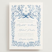 "Royal" - Wedding Invitations in Cobalt by Petra Kern - Front
