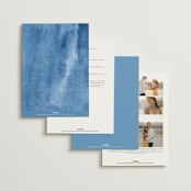 "Royal" - Wedding Invitations in Cobalt by Petra Kern - Back of Card Options