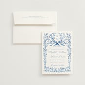 "Royal" - Wedding Invitations in Cobalt by Petra Kern - Invitation with Envelope