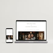 "Classic decorum" - Wedding Invitations in Golden by Stacey Meacham - FREE Wedding Website