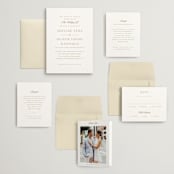 "Classic decorum" - Wedding Invitations in Golden by Stacey Meacham - Invitation Suite