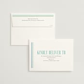 "Embroidery" - Wedding Invitations in Noche by Jackie Crawford - FREE Recipient Addressing
