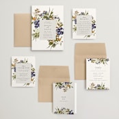 "Pressed Garden" - Wedding Invitations in Fall by Grace Kreinbrink - Invitation Suite