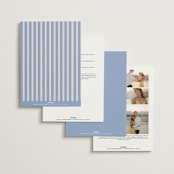 "Threaded" - Wedding Invitations in Canopy by Pixel and Hank - Back of Card Options