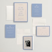 "Threaded" - Wedding Invitations in Canopy by Pixel and Hank - Invitation Suite