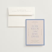 "Threaded" - Wedding Invitations in Canopy by Pixel and Hank - Invitation with Envelope