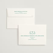 "Fiesta Folk Art" - Wedding Invitations in Lagoon by root beer float - FREE Recipient Addressing