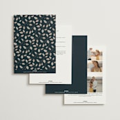 "Deco Garden" - Wedding Invitations in Dusk by GeekInk Design - Back of Card Options