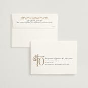 "Deco Garden" - Wedding Invitations in Dusk by GeekInk Design - FREE Recipient Addressing