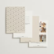 "Tendu" - Wedding Invitations in Creme by Carly Reed Walker - Back of Card Options