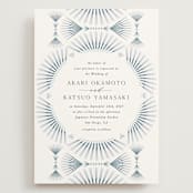 "AKARI" - Wedding Invitations in Wave by Melanie Kosuge - Front