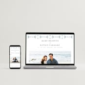 "AKARI" - Wedding Invitations in Wave by Melanie Kosuge - FREE Wedding Website