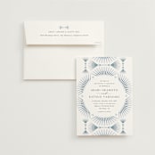 "AKARI" - Wedding Invitations in Wave by Melanie Kosuge - Invitation with Envelope
