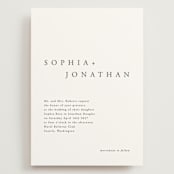 "The Minimalist" - Wedding Invitations in Air by lulu and isabelle - Front