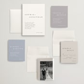 "The Minimalist" - Wedding Invitations in Air by lulu and isabelle - Invitation Suite