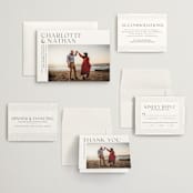 "contemporary photo" - Wedding Invitations in Cloud by Erin Deegan - Invitation Suite