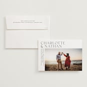 "contemporary photo" - Wedding Invitations in Cloud by Erin Deegan - Invitation with Envelope