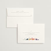 "Cheerful Bouquet" - Wedding Invitations in Chardonnay by Lori Wemple - FREE Recipient Addressing