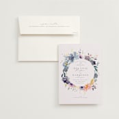 "Cheerful Bouquet" - Wedding Invitations in Chardonnay by Lori Wemple - Invitation with Envelope