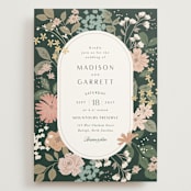 "Garden at Blue Hill" - Wedding Invitations in Meadow by Jennifer Wick - Front
