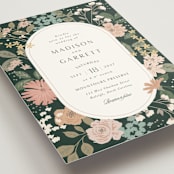 "Garden at Blue Hill" - Wedding Invitations in Meadow by Jennifer Wick - Detail