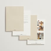 "Falling Foliage" - Wedding Invitations in Stone by Robert and Stella - Back of Card Options