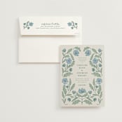 "Botanical" - Wedding Invitations in Garden by Kelly Watkins - Invitation with Envelope