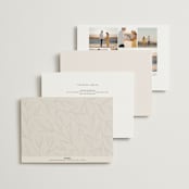 "Italia" - Wedding Invitations in Taupe by Kelly Schmidt - Back of Card Options
