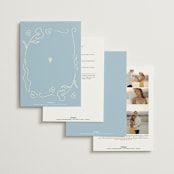 "The Pairfect" - Wedding Invitations in Waterlily by Helena Vitto - Back of Card Options