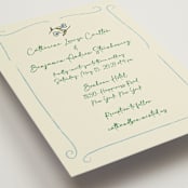"The Pairfect" - Wedding Invitations in Waterlily by Helena Vitto - Detail
