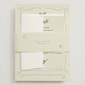 "The Pairfect" - Wedding Invitations in Waterlily by Helena Vitto - Assembled with Belly Band