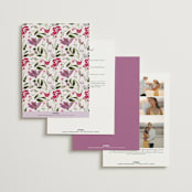 "Gather" - Wedding Invitations in Lilac by Susan Moyal - Back of Card Options