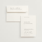 "Astoria" - Wedding Invitations in Silk by Kelly Schmidt - Invitation with Envelope