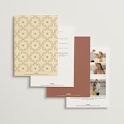"Nouveau Love" - Wedding Invitations in Umber by Morgan Ramberg - Back of Card Options