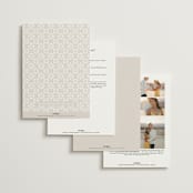 "Lace Trim" - Wedding Invitations in Cream by Kristen Smith - Back of Card Options