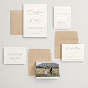 "Napa" - Wedding Invitations in Golden by Kelly Schmidt - Invitation Suite
