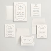 "Encapsulated" - Wedding Invitations in Black Tie by Hooray Creative - Invitation Suite