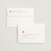 "Double Xi" - Wedding Invitations in Cherry by fatfatin - FREE Recipient Addressing
