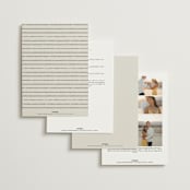 "Tilted Script" - Wedding Invitations in Ivory by Hannah Williams - Back of Card Options