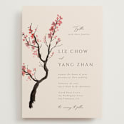 "Blossoms of Love" - Wedding Invitations in Champagne by frau brandt - Front