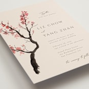 "Blossoms of Love" - Wedding Invitations in Champagne by frau brandt - Detail
