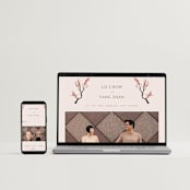 "Blossoms of Love" - Wedding Invitations in Champagne by frau brandt - FREE Wedding Website
