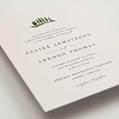 "Tuscan Hill" - Wedding Invitations in Creme by Kate Ahn - Detail