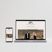 "Tuscan Hill" - Wedding Invitations in Creme by Kate Ahn - FREE Wedding Website