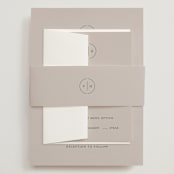 "wellness" - Wedding Invitations in Vineyard by Sumak Studio - Assembled with Belly Band