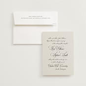"Old Fashioned" - Wedding Invitations in Night by Ani Somi - Invitation with Envelope